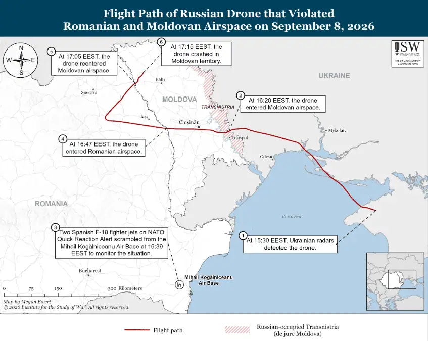 Dronă rusă a pus în pericol zborul președintelui Zelenski de la Chișinău către Oslo