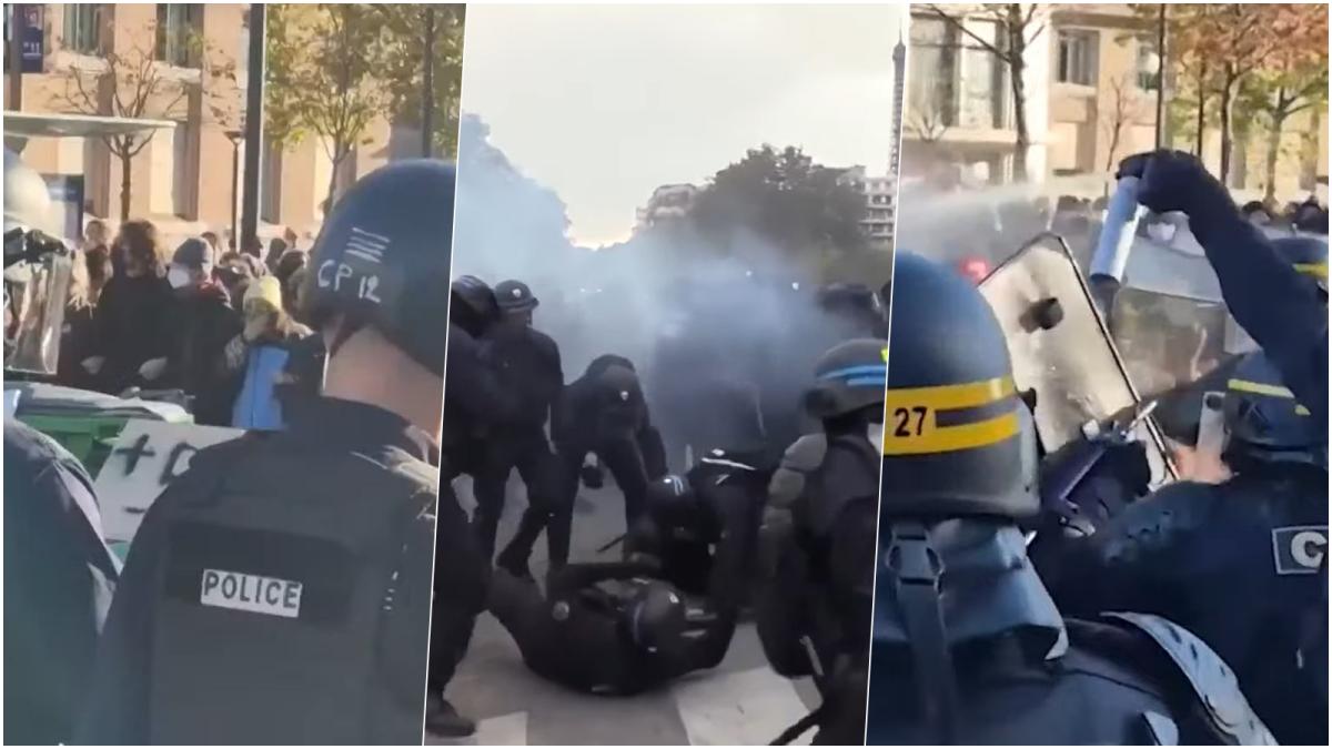 Proteste masive în Franța: sute de mii de manifestanți au blocat marile orașe, în confruntări cu poliția