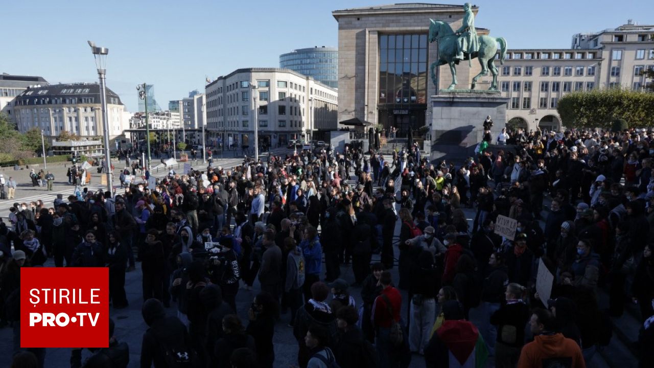 Violențe în Bruxelles: Studenții protestează împotriva reformelor educației și a creșterii costurilor