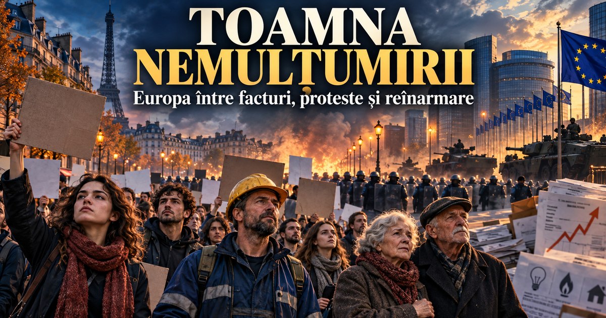 Europa în alertă socială: proteste violente și tensiuni între cheltuielile militare și austeritate