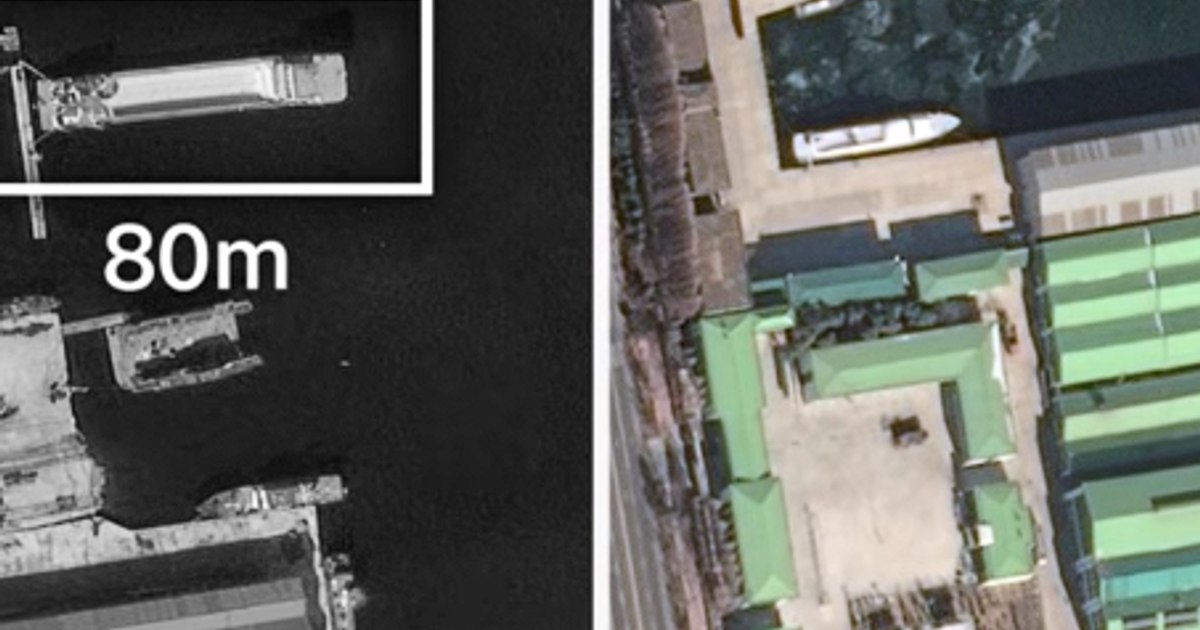 Imagini satelitare cu iahtul de lux al lui Kim Jong Un: piscină și tobogane pe coasta orașului Wonsan