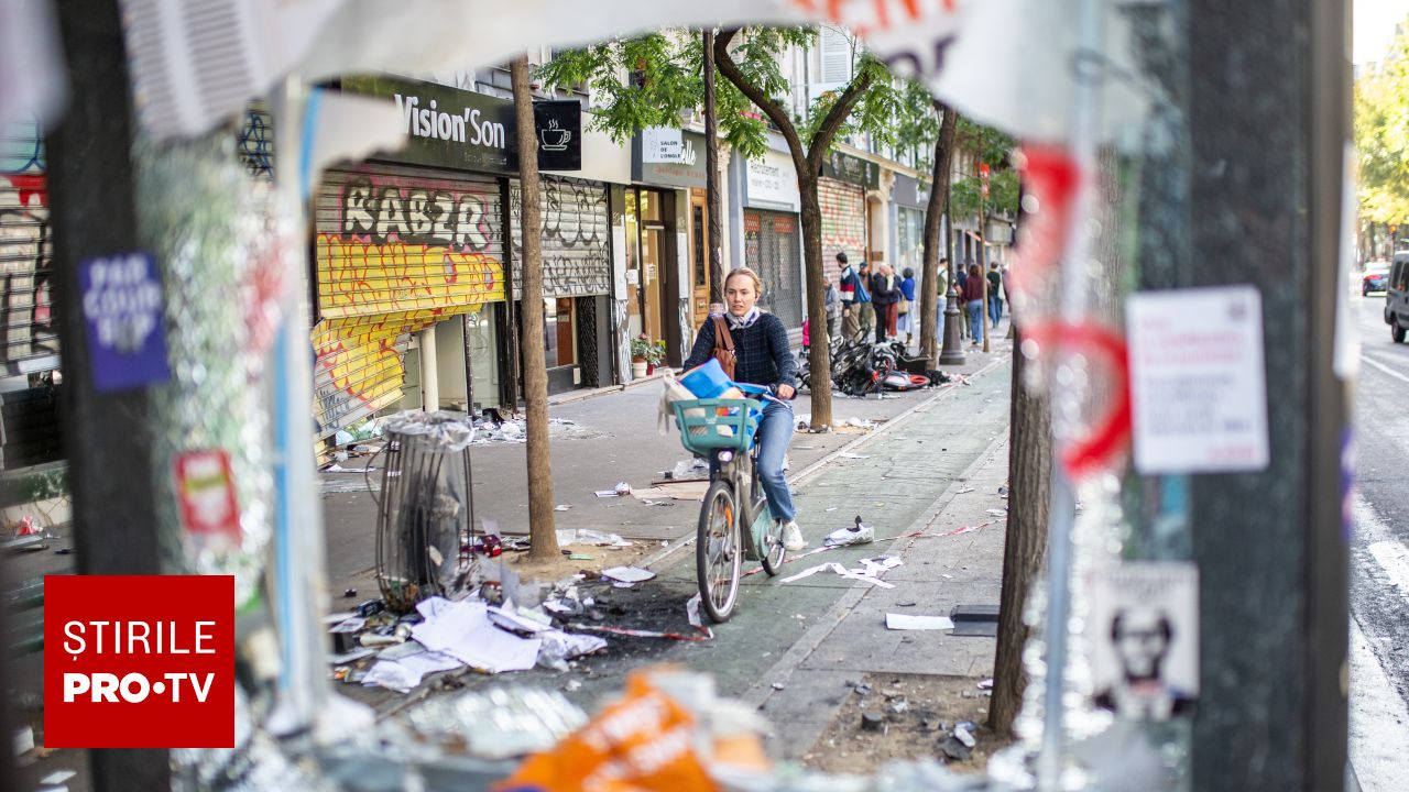 Violențe masive în Franța: peste 200 de sucursale bancare și mii de magazine au fost afectate