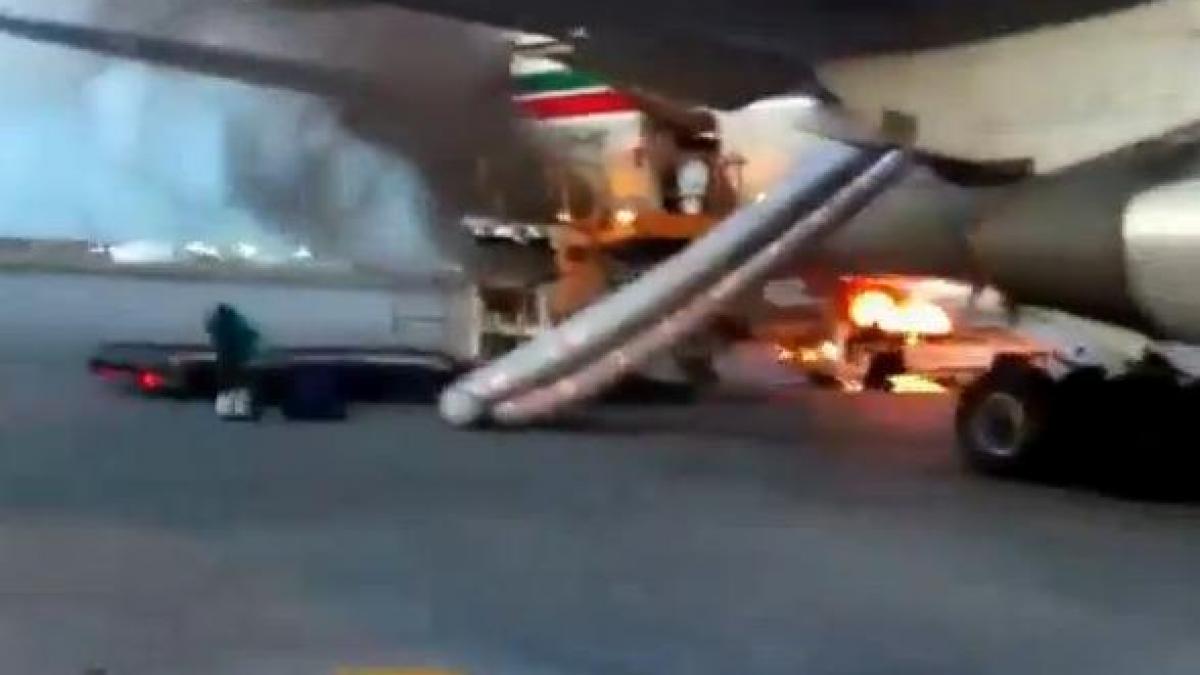 Evacuare de urgență în Peru după ce motorul unui avion LATAM Airlines a luat foc pe pistă
