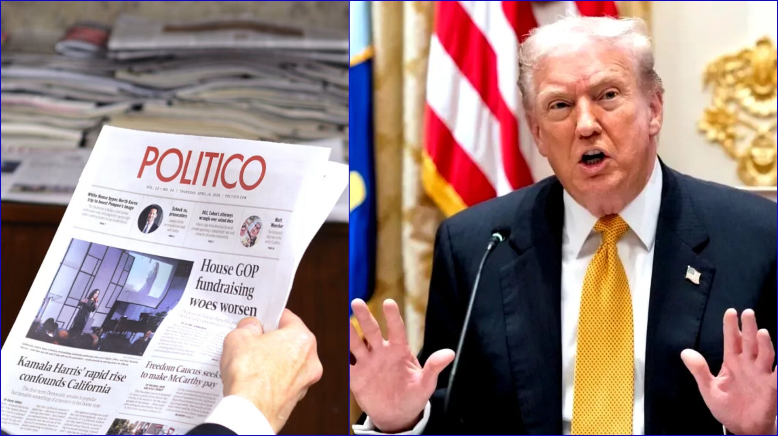 Ultimatum de la Casa Albă: Administrația Trump cere retractarea unor articole de la Politico