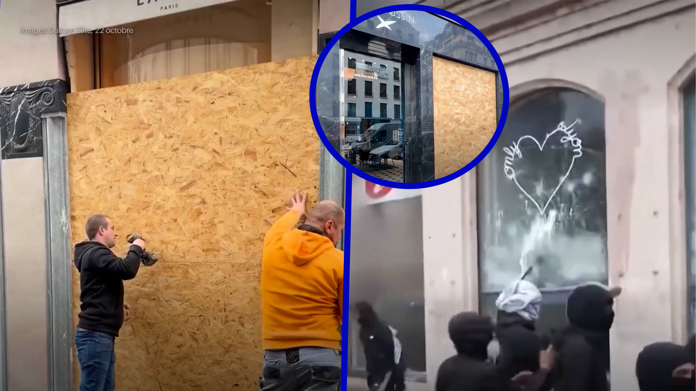 Paris se pregătește pentru proteste: magazinele de lux instalează baricade și grilaje de protecție