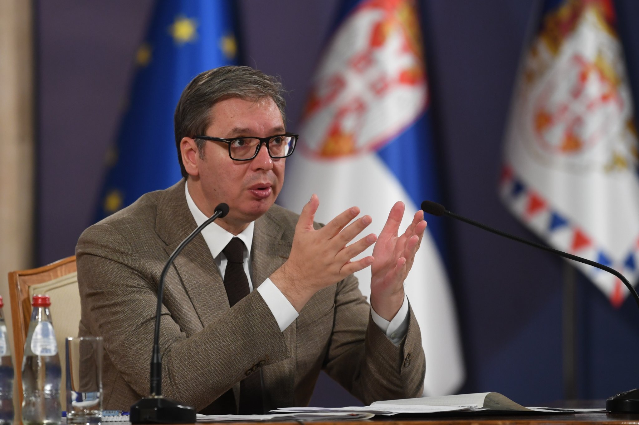 Alegeri în Serbia: Aleksandar Vučić a așteptat o oră și jumătate pentru a vota în Belgrad