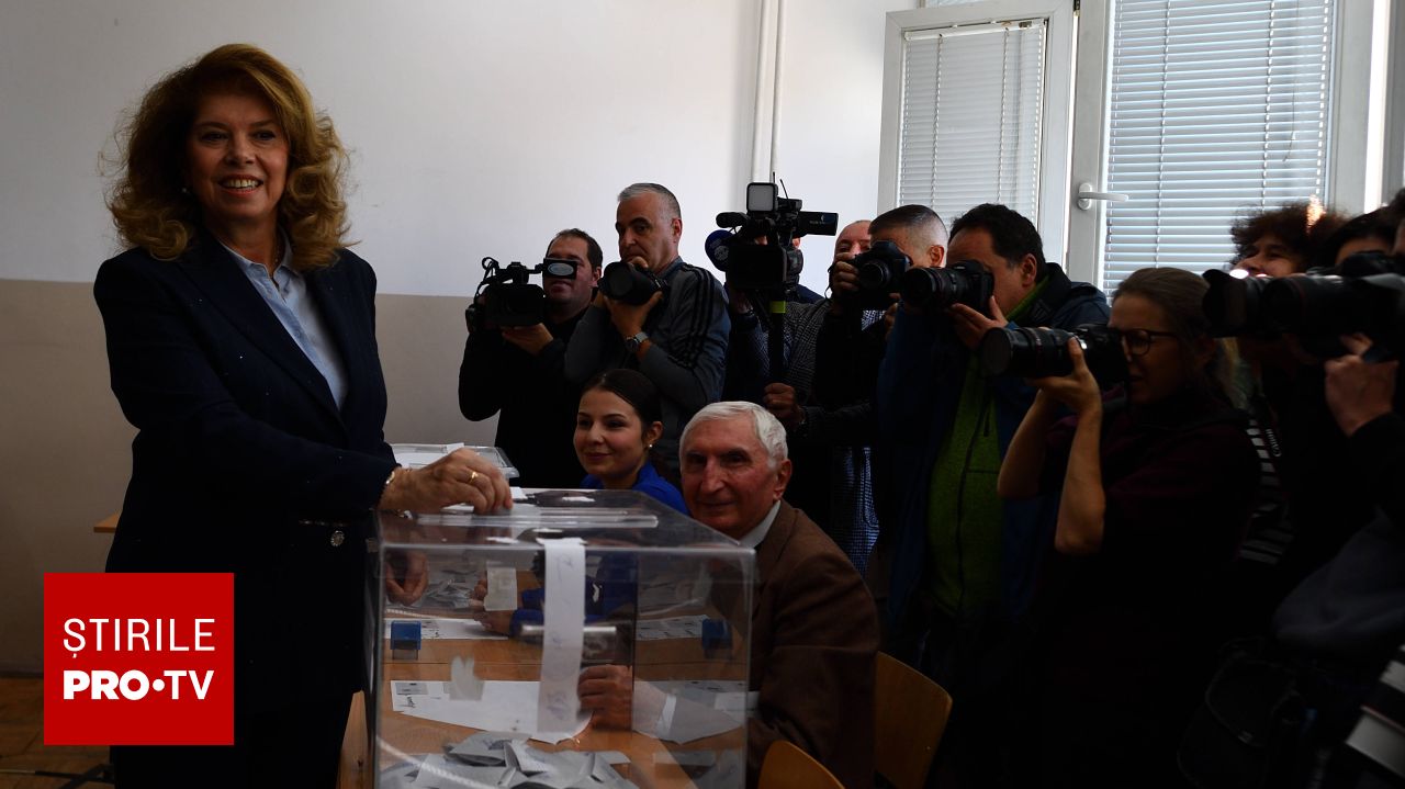 Președinta în exercițiu a ocupat primul loc în primul tur al alegerilor prezidențiale din Bulgaria