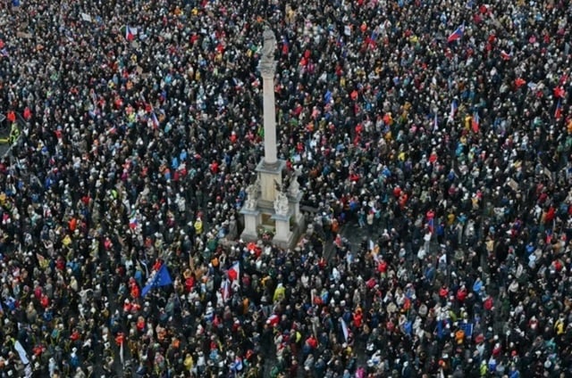 Manifestație masivă în Praga împotriva reformei care vizează finanțarea media publică