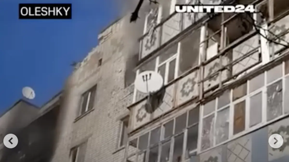 Evacuarea orașului Oleșkî din Ucraina: se teme că localitatea va fi ștearsă de pe fața pământului