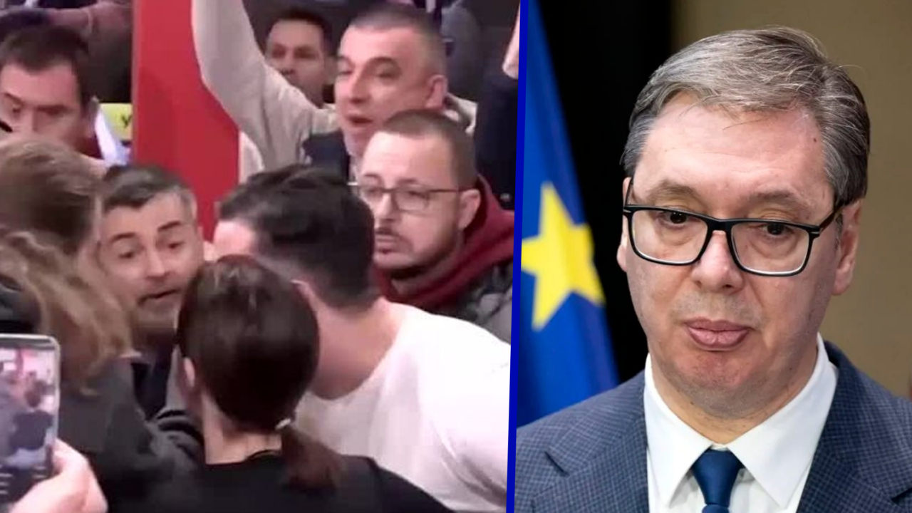 Tensiuni în Serbia după alegeri: Sediul unei televiziuni pro-Vučić a fost luat cu asalt de protestatari