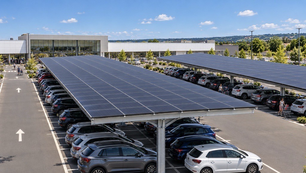 Greenvolt Next și Carrefour Property vor instala carporturi fotovoltaice în Franța