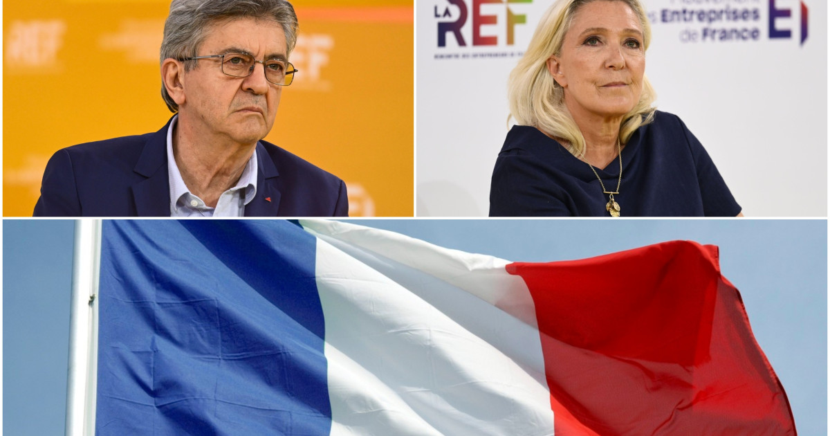 Prezidențialele din Franța: Duelul dintre Le Pen și Melenchon devine tot mai probabil din cauza fracturării centrului