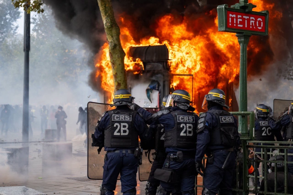 Val de proteste în Germania și Franța: Mobilizare masivă de polițiști pentru prevenirea violențelor