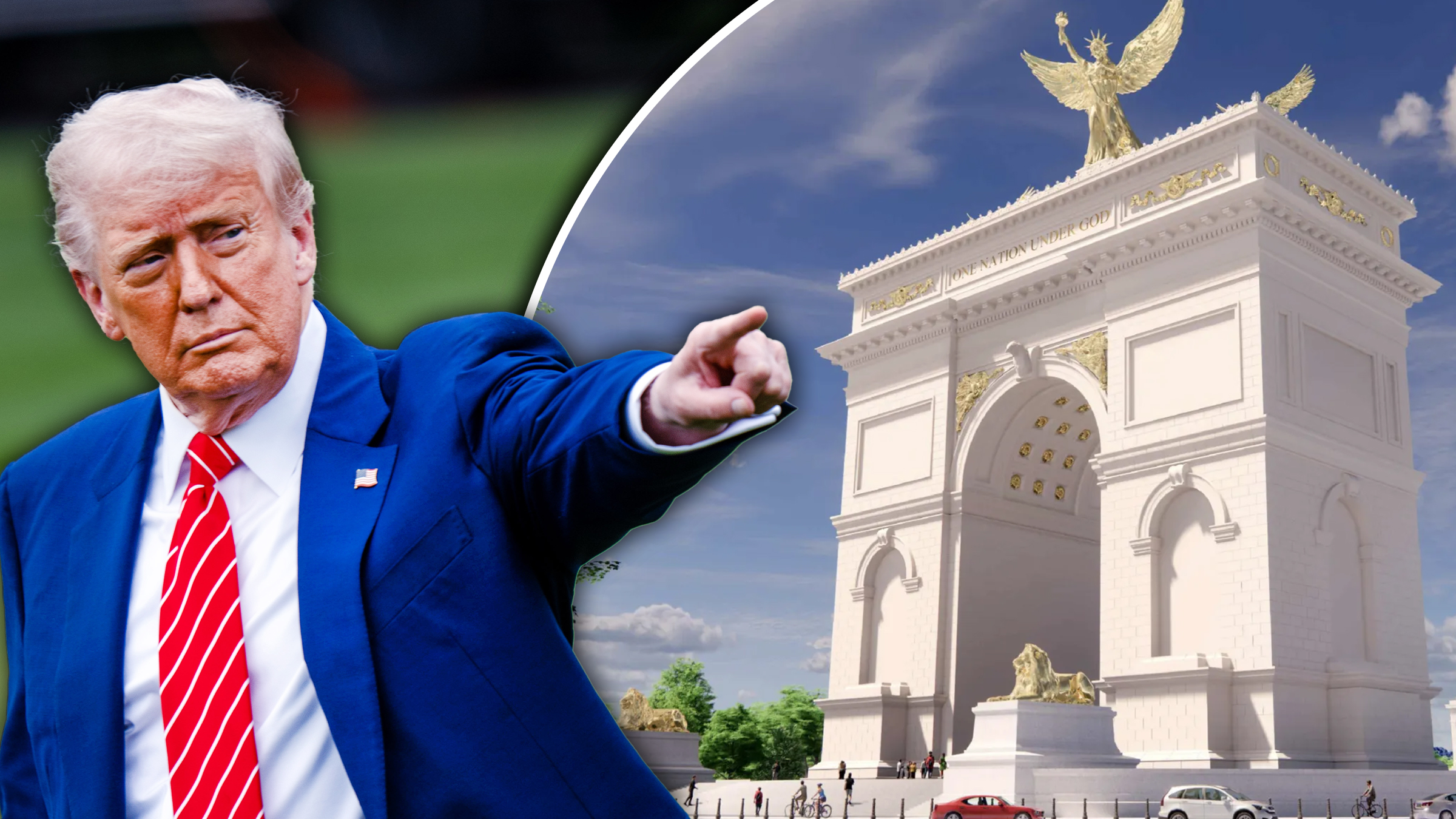Donald Trump propune transformarea viitorului Arc de Triumf din Washington într-un complex militar de ultimă generație