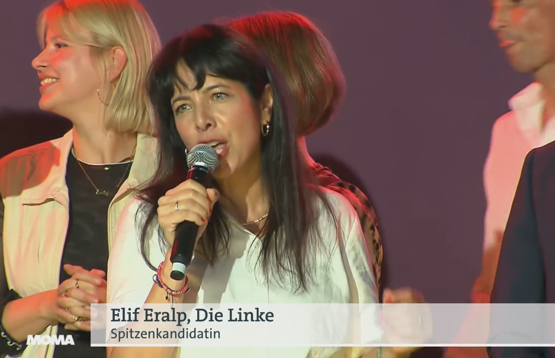 Erif Eralp, candidata partidului Die Linke, este favorită la funcția de primar al Berlinului