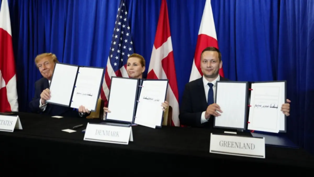 Donald Trump a semnat acordul de securitate pentru Groenlanda, împreună cu Danemarca și Groenlanda