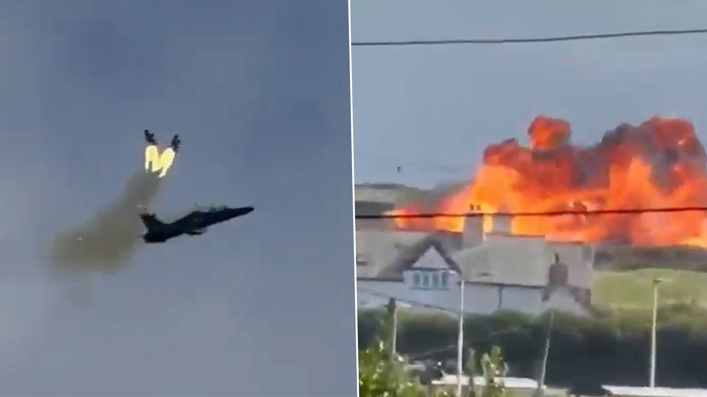 Un avion militar Hawk T2 al RAF s-a prăbușit în Țara Galilor, piloții fiind tratați pentru răni ușoare