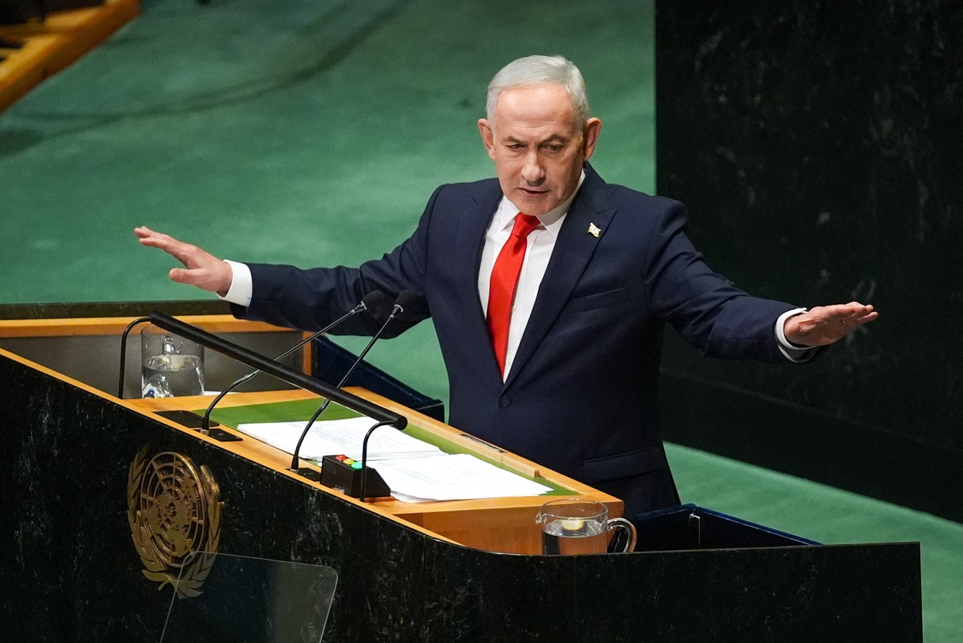 Protest masiv la ONU: Zeci de diplomați au părăsit sala în timpul discursului lui Netanyahu