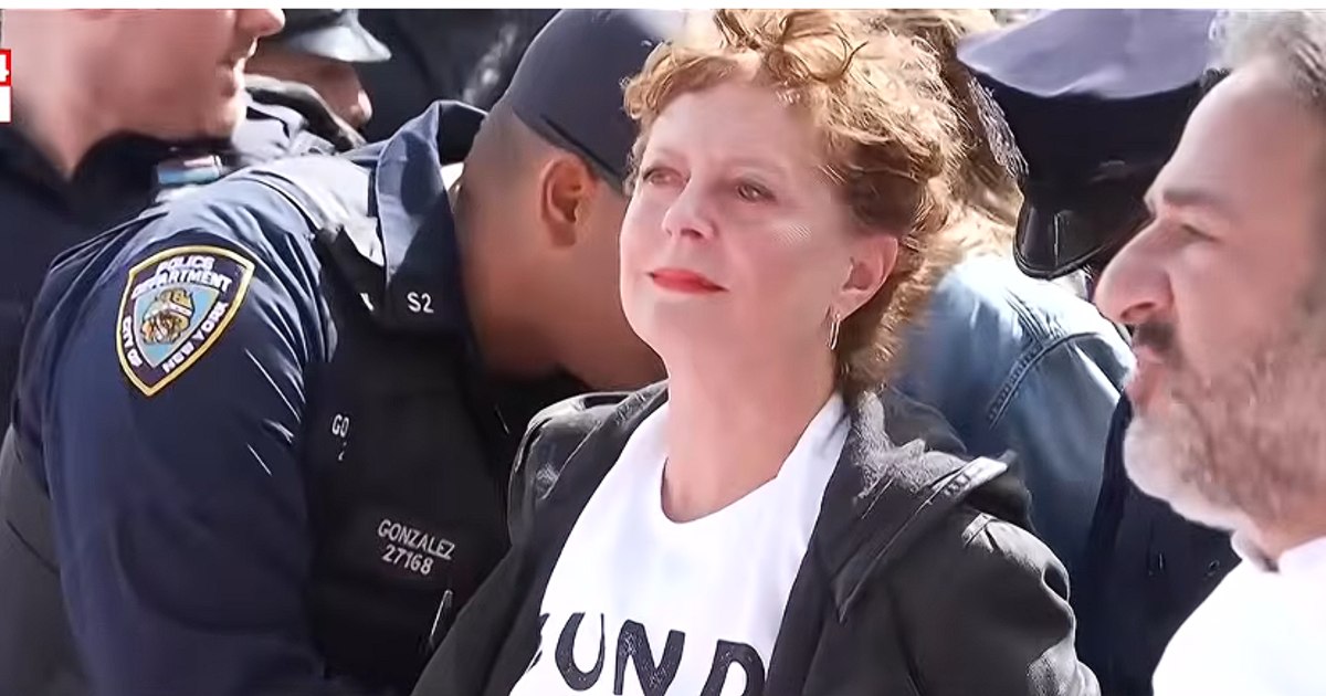 Actrița Susan Sarandon a fost reținută de poliția din New York în timpul unui protest împotriva lui Benjamin Netanyahu