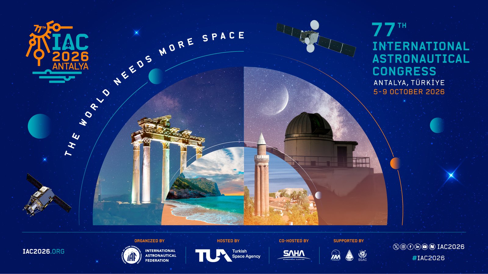 Antalya va găzdui cea mai importantă reuniune mondială dedicată explorării spațiului în 2026