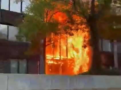 Incendiu la liceul Nelson Mandela de pe insula Nantes, în Franța, în timpul protestelor studențești