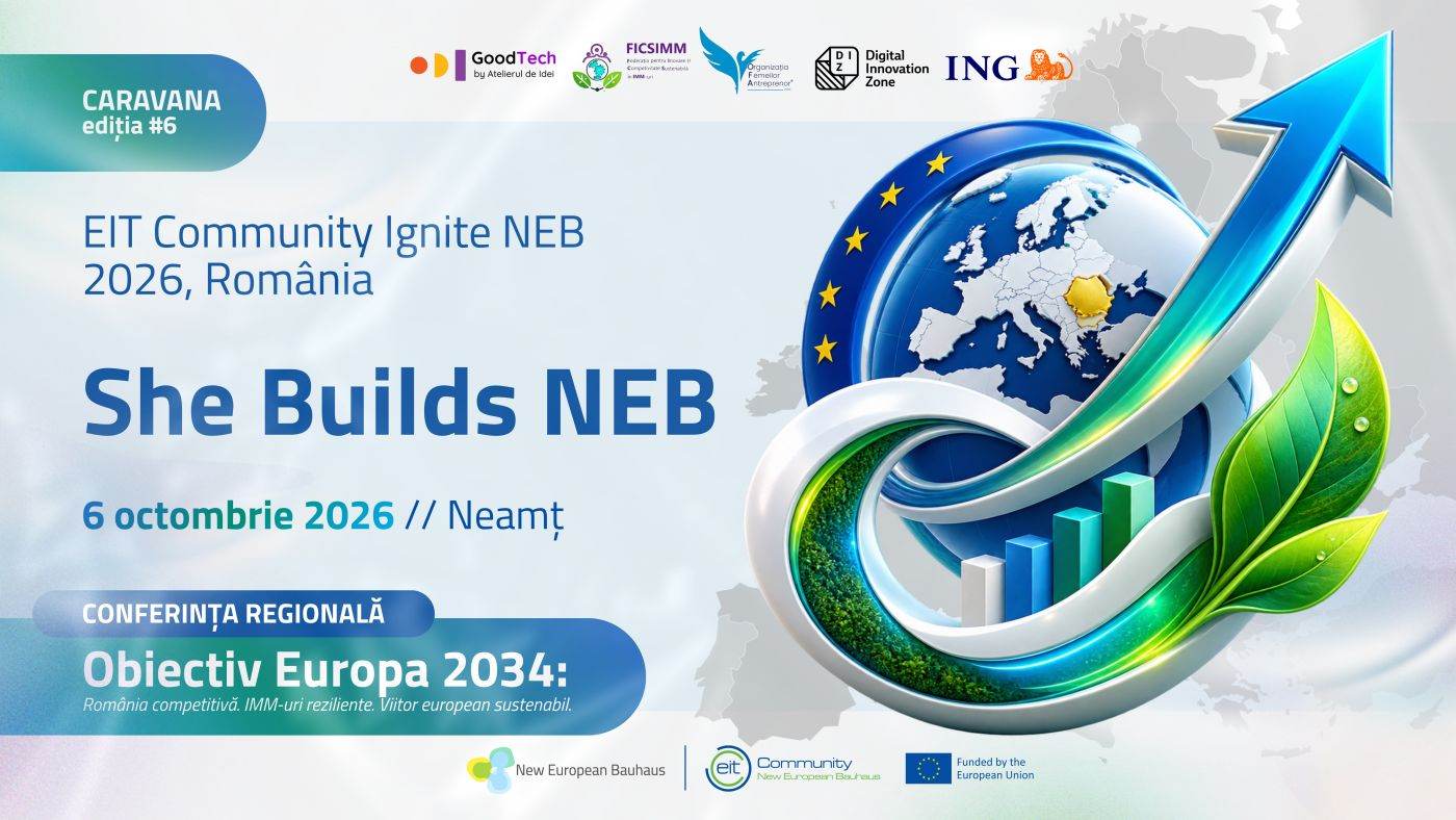 Conferința Ignite NEB la Piatra Neamț: Oportunități de finanțare și incubare pentru femeile antreprenoare