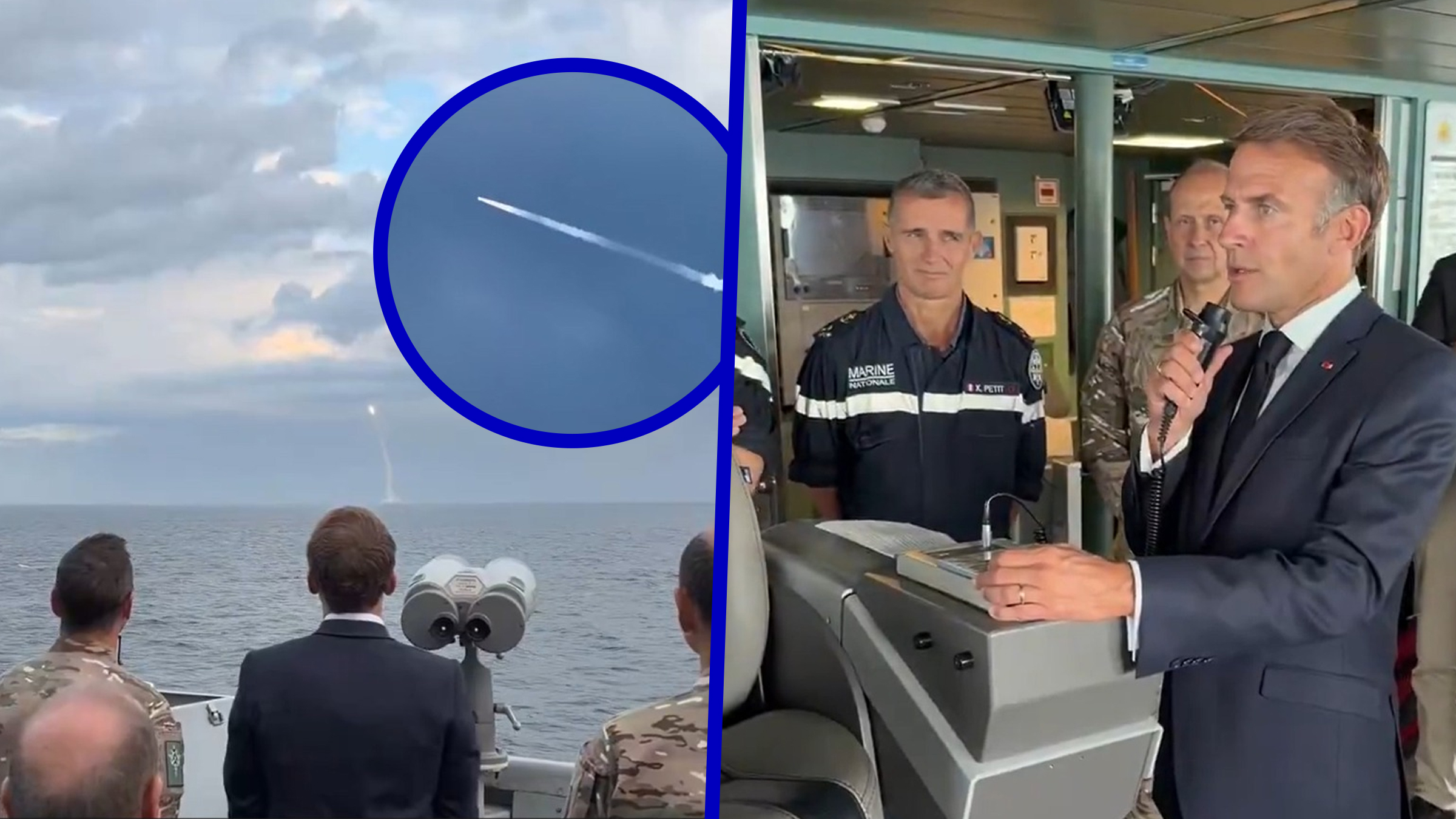 Franța a testat prima rachetă balistică M51.3 de pe un submarin nuclear, sub ochii lui Macron