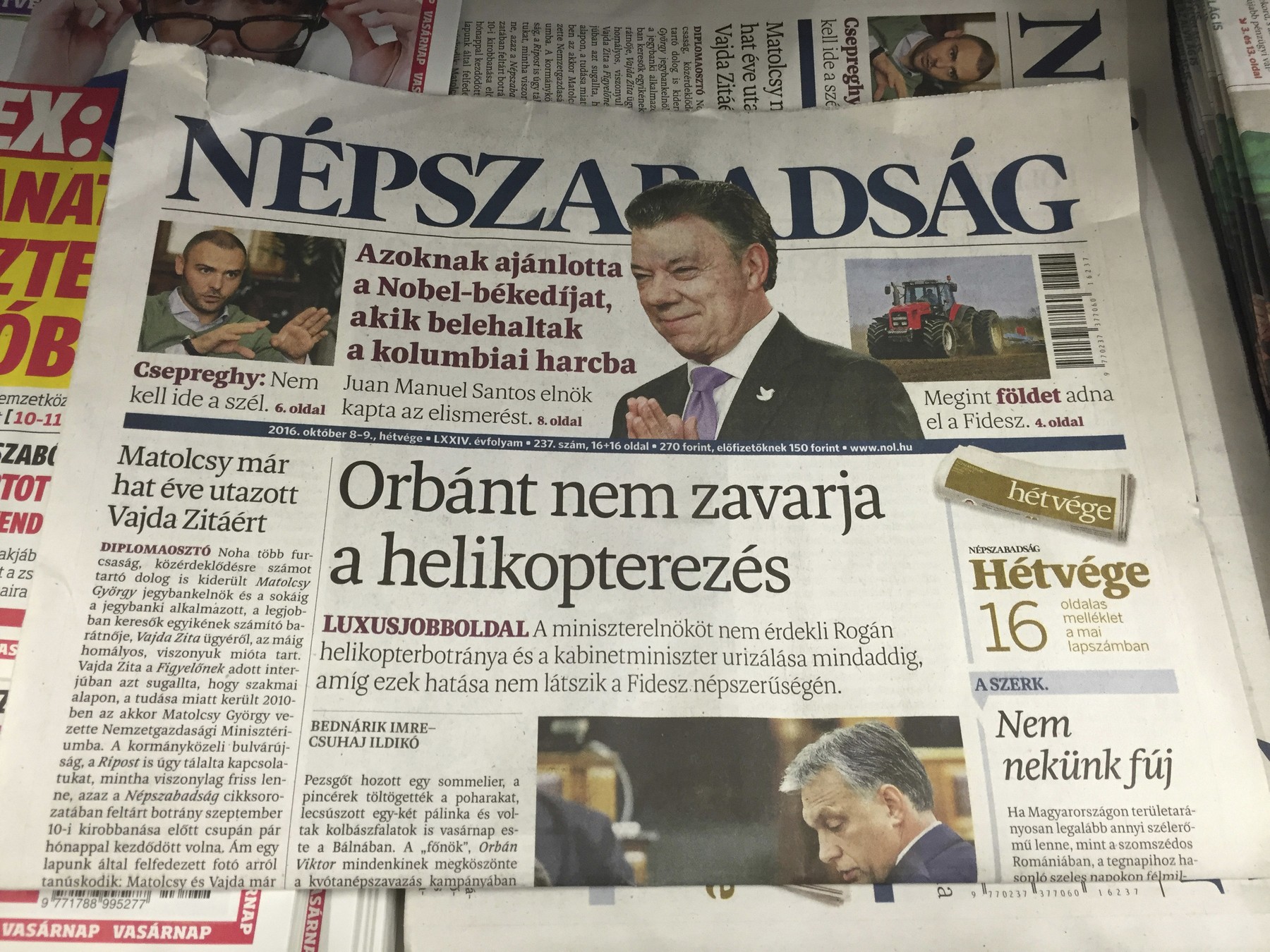 Cotidianul Nepszabadsag din Ungaria a revenit pe piață sub formă de platformă online și revistă săptămânală