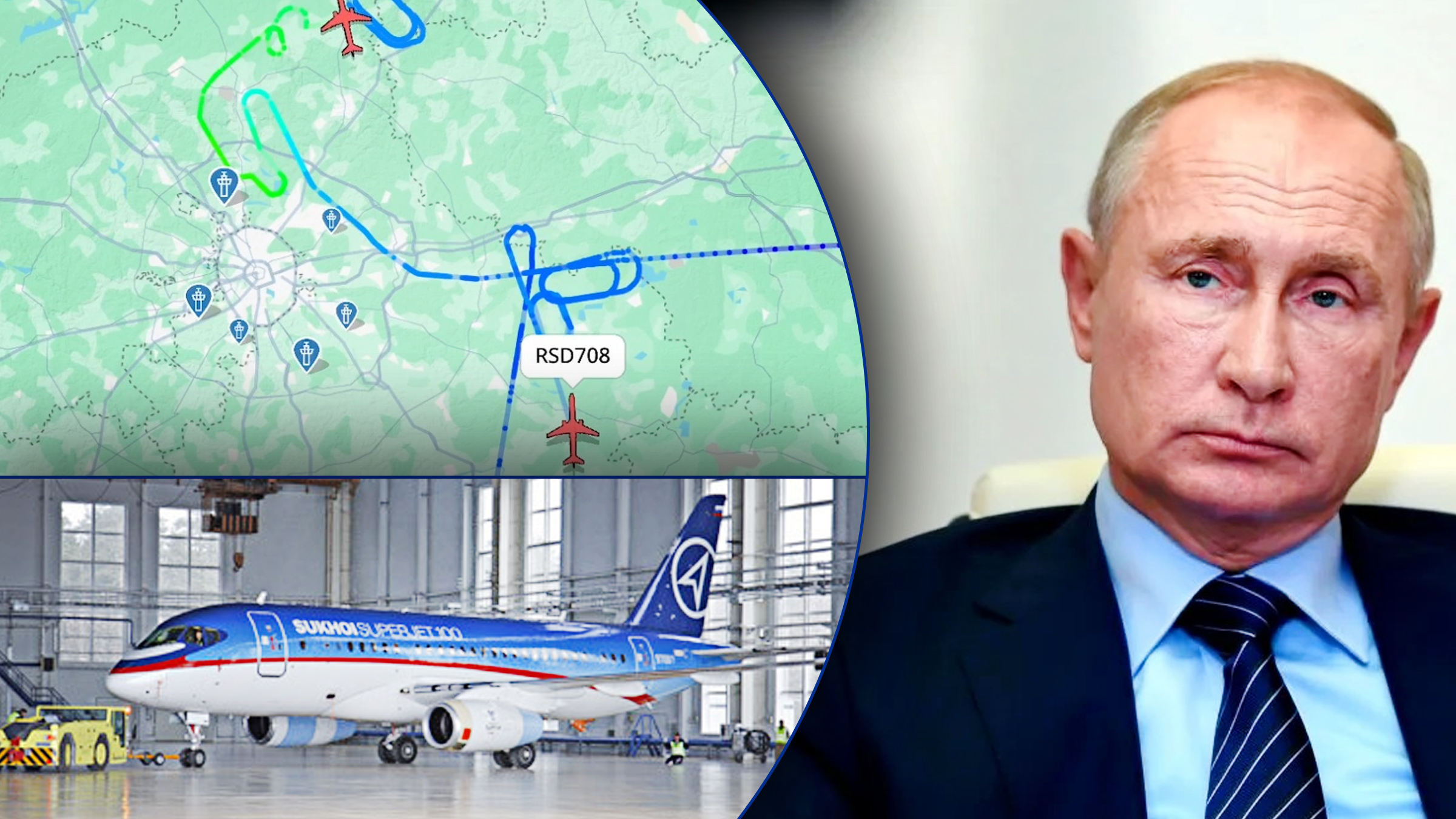 Avioanele lui Vladimir Putin au fost blocate de un atac masiv cu drone asupra aeroporturilor din Moscova